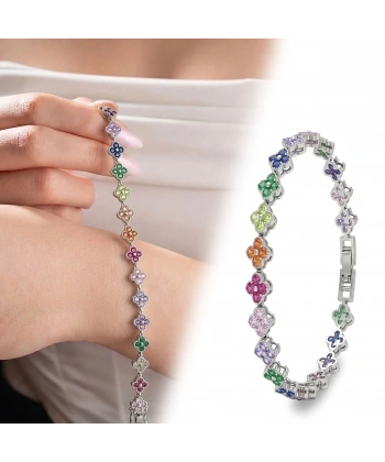 Moncuk Design 8mm Çakra Taşlı Ayarlanabilir Çiçek Kadın Bileklik 3351KBV6D5