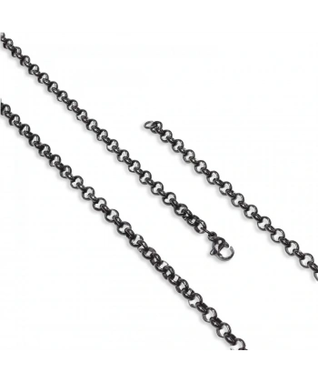 Moncuk Design Forse Çelik Kolye 1Mm X 4Mm 3351CEK040
