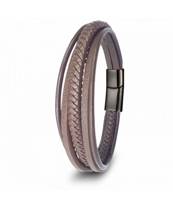Moncuk Design Kahve Çoklu Deri Bileklik 33513B2D5