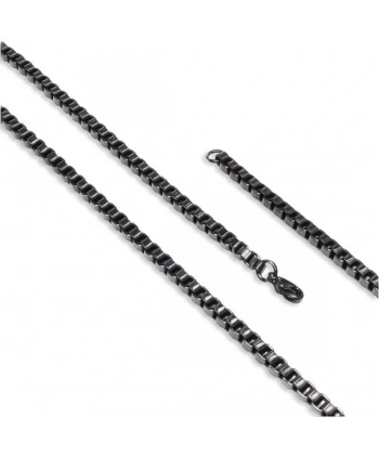 Moncuk Design Kare Arnavut Çelik Kolye 4Mm 3351CEK053