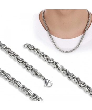 Moncuk Design Kral Erkek Çelik Kolye 5mm 33514P6D80