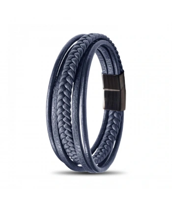 Moncuk Design Mavi Çoklu Deri Bileklik 33513B1D2