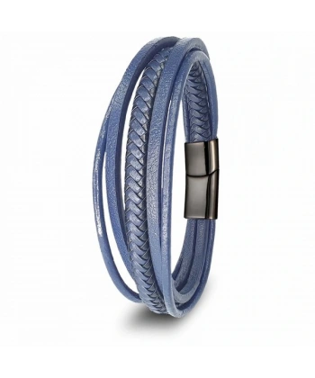 Moncuk Design Mavi Çoklu Deri Bileklik 33513B2D3