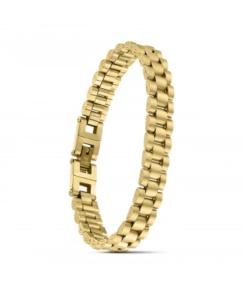 Moncuk Design Sarı Ful Çelik Bileklik 33511G1D4M