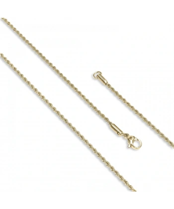 Moncuk Design Sarmal Halat Çelik Kolye 2Mm 3351CEK023