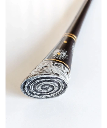 Spiral Dokulu Kokonat Saç Çubuğu