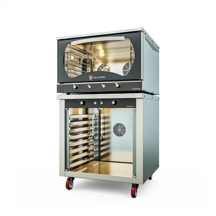 4’lü Patisserie Fırın Manuel Elektrikli Çift Fanlı Alt Standlı