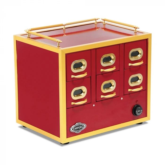 6 Çekmeceli Isıtmalı Kuruyemiş Ünites