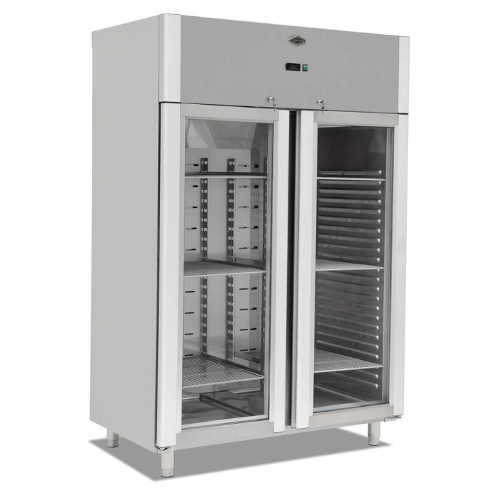 Cam Kapı Dik Tip Buzdolabı Çift Kapılı