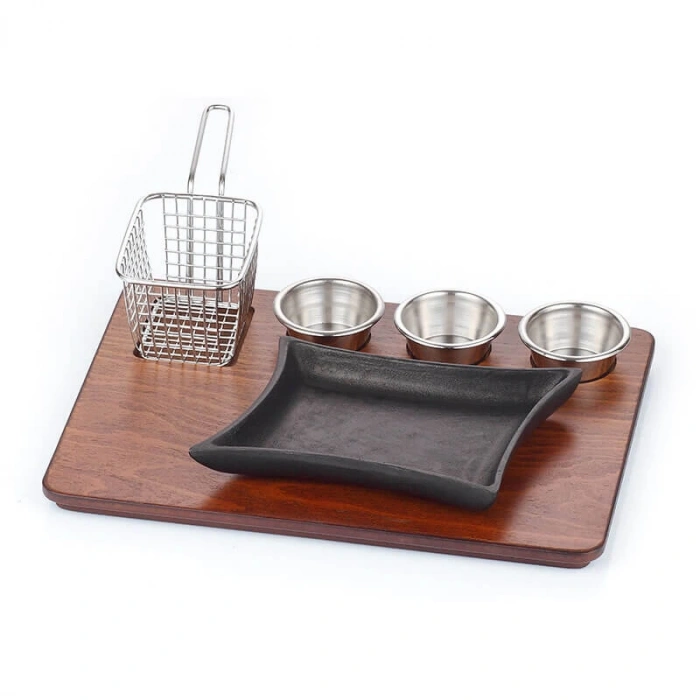 DÖKÜM DEMİR MARMARİS FAJİTA SUNUM SETİ - MDF