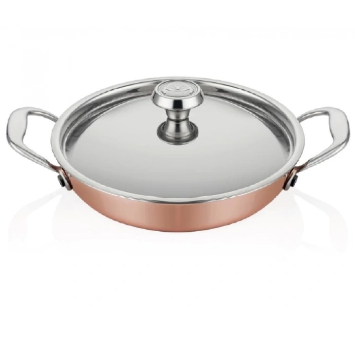 ELİT MM BAKIR YUMURTA SAHANI 14CM + KAPAK