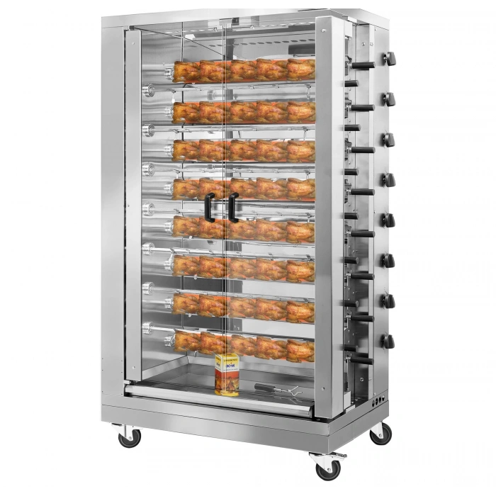 Gazlı Piliç Kızartma Makinesi 48 Piliç