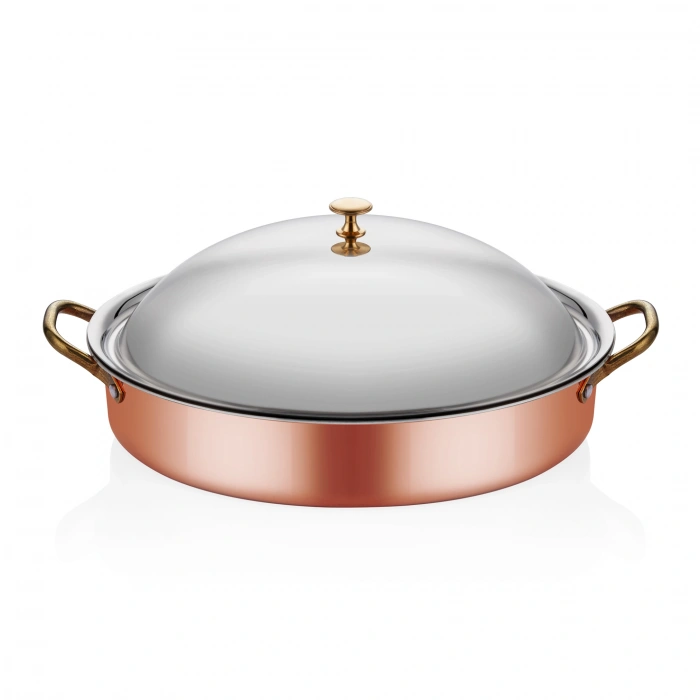 MM BAKIR OVAL DERİN SAHAN 28*21*6CM + KAPAK