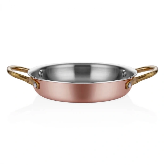 MM BAKIR YUMURTA SAHANI 16CM + KAPAK