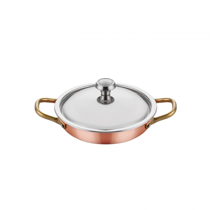 MM BAKIR YUMURTA SAHANI 16CM + KAPAK