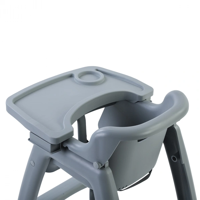 Plastik Mama Sandalyesi Gri