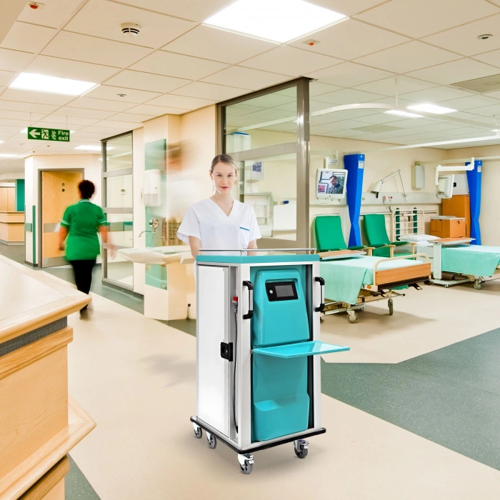 Profesyonel Sıcak-Soğuk Yemek Dağıtım Arabası 24 Tepsi