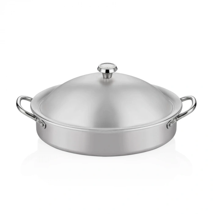 WHITE PEARL OVAL TENCERE 25*17*6CM