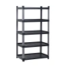 Plastik Raf 5 Katlı Açık Sabit Antrasit Gri