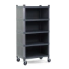 Plastik Raf 5 Katlı Kapalı Hareketli Gri
