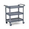 Plastik Servis Arabası 3 Katlı Açık Gri