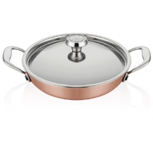 ELİT MM BAKIR YUMURTA SAHANI 20CM + KAPAK