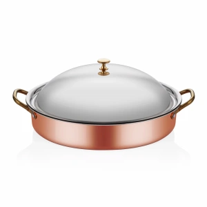 MM BAKIR OVAL DERİN SAHAN 25*17*6CM + KAPAK