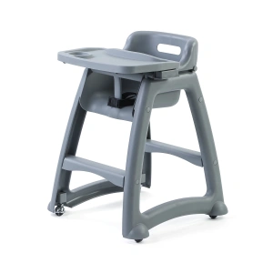 Plastik Mama Sandalyesi Gri