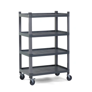 Plastik Raf 4 Katlı Açık Hareketli Gri