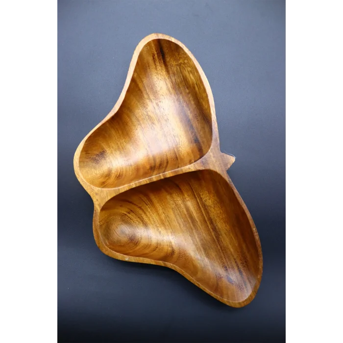 2 Bölmeli Akasya Kelebek Çerezlik