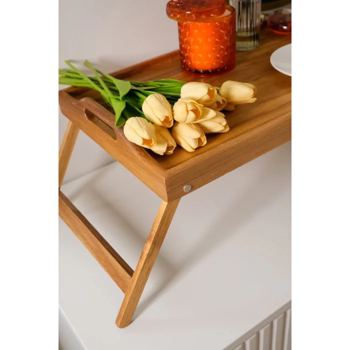 Mio - Akasya Katlanır Ayaklı Yatak Keyif Tepsisi 50 x 30 cm