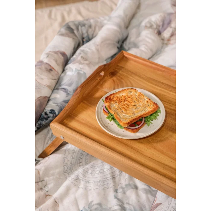 Mio - Akasya Katlanır Ayaklı Yatak Keyif Tepsisi 50 x 30 cm