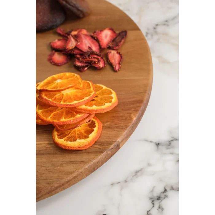 Mio - Akasya Döner Standlı Servis Sunum Tabağı 34 cm