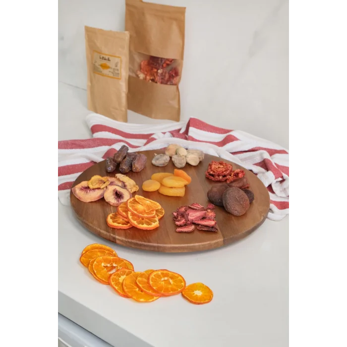 Mio - Akasya Döner Standlı Servis Sunum Tabağı 34 cm