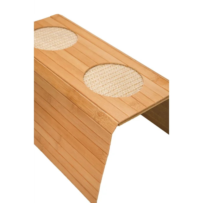 Rhea - Katlanabilir Bambu Kolçak Tepsi Portatif Koltuk Kolu Sehpa Çekyat Yan Kol Tepsisi 29 X 40 Cm