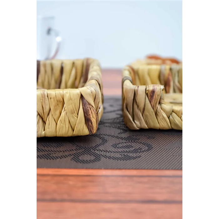 Aiden - 2 li Hasır Su Sümbülü Peçetelik