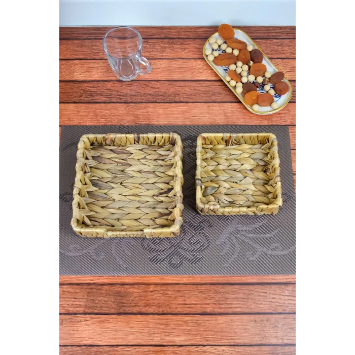 Aiden - 2 li Hasır Su Sümbülü Peçetelik