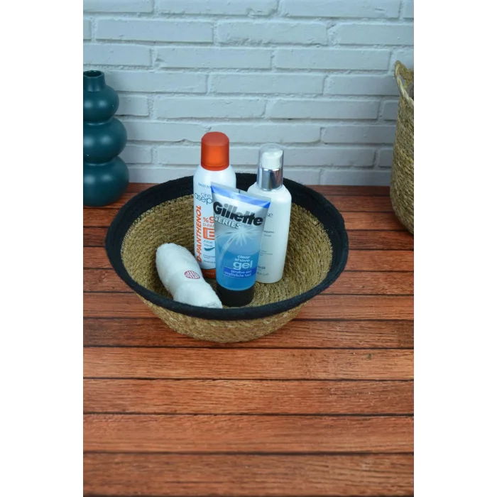Liv - Dekoratif Doğal El Örmesi Hasır, Çok Amaçlı Sepet, Banyo Ve Mutfak Organizer