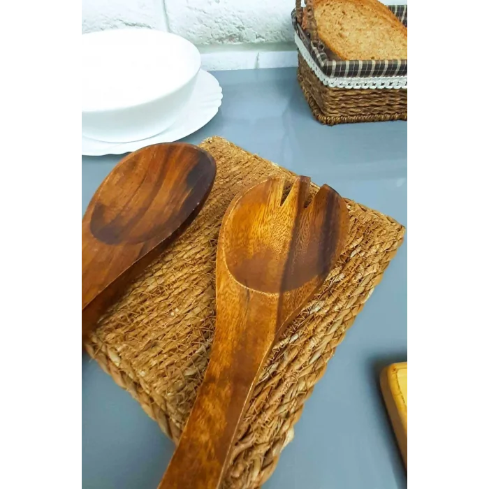 Emilia - Akasya 2 Li Çatal Kaşık Servis Seti