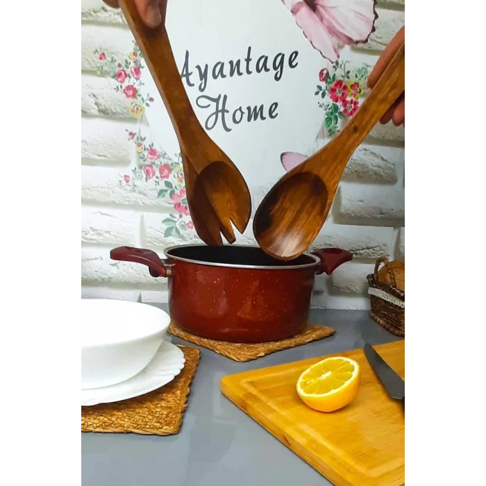 Emilia - Akasya 2 Li Çatal Kaşık Servis Seti