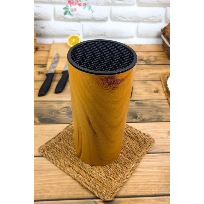 Perotti Coltello Bamboo 6 Parça Bıçak Seti Taba Yuvarlak