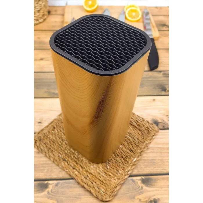 Perotti Coltello Bamboo 6 Parça Bıçak Seti Taba Kare