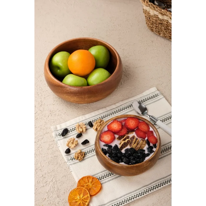 Nicole - Akasya 2 li Kase Seti 20 cm / 15 cm