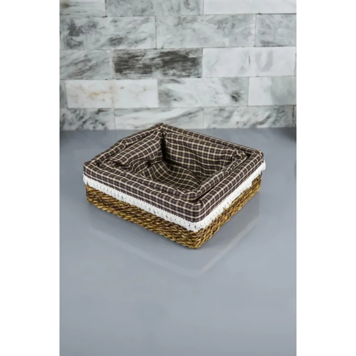 Lotte - 2 li Hasır Çok Amaçlı Sepet Seti