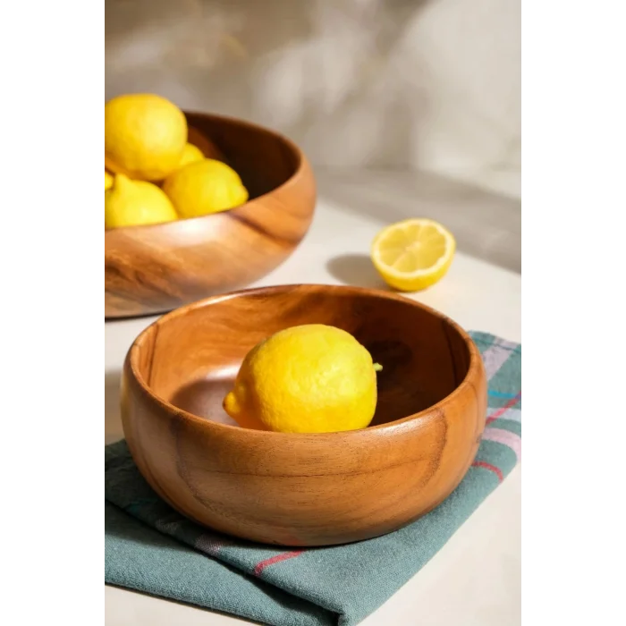 Bella - Akasya 2 Li Büyük Boy Kase Seti 25 Cm / 15 Cm