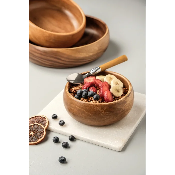 Bella - Akasya 3 lü Büyük Boy Kase Seti 25 cm / 20 cm / 15 cm