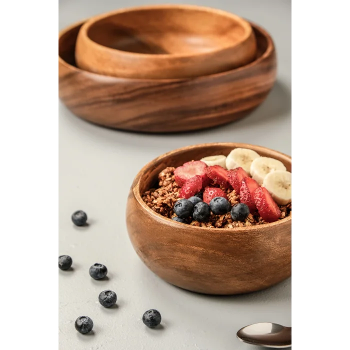 Bella - Akasya 3 lü Büyük Boy Kase Seti 25 cm / 20 cm / 15 cm