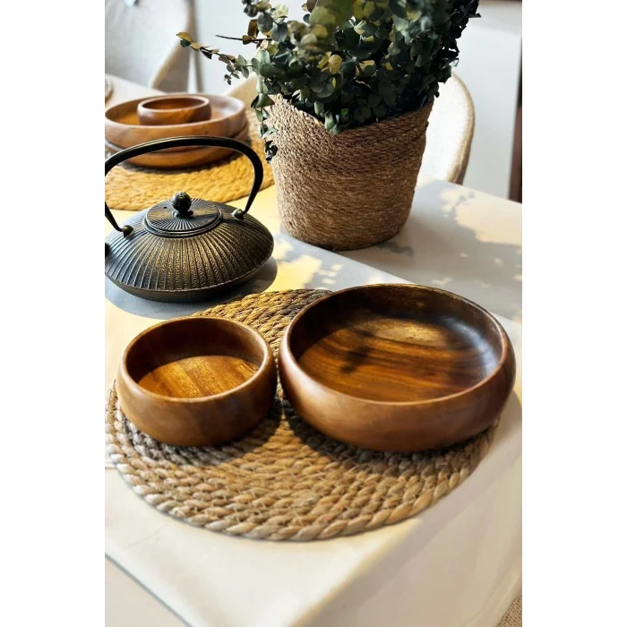 Bella - Akasya 2 Li Kase Seti 20 Cm / 15 Cm