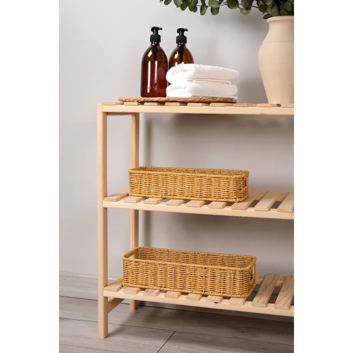 Gigi- 2 li Rattan Saklama Kutusu,Düzenleyici, Organizer, Takı Kutusu Seti