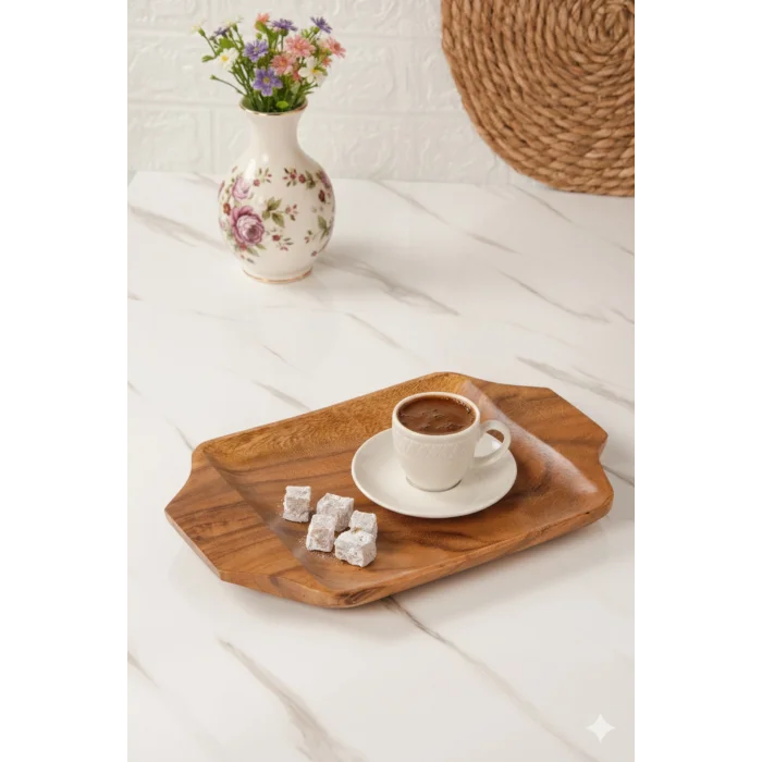 Akasya - Kulplu Tepsi